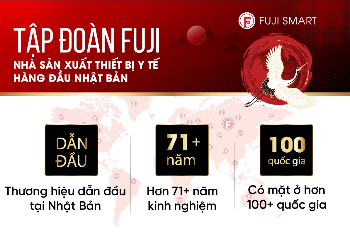 Fuji Smart được hậu thuẫn bởi Tập đoàn Fuji Medical, thành lập từ năm 1954 tại Osaka và hiện có mặt tại hơn 100 quốc gia.
