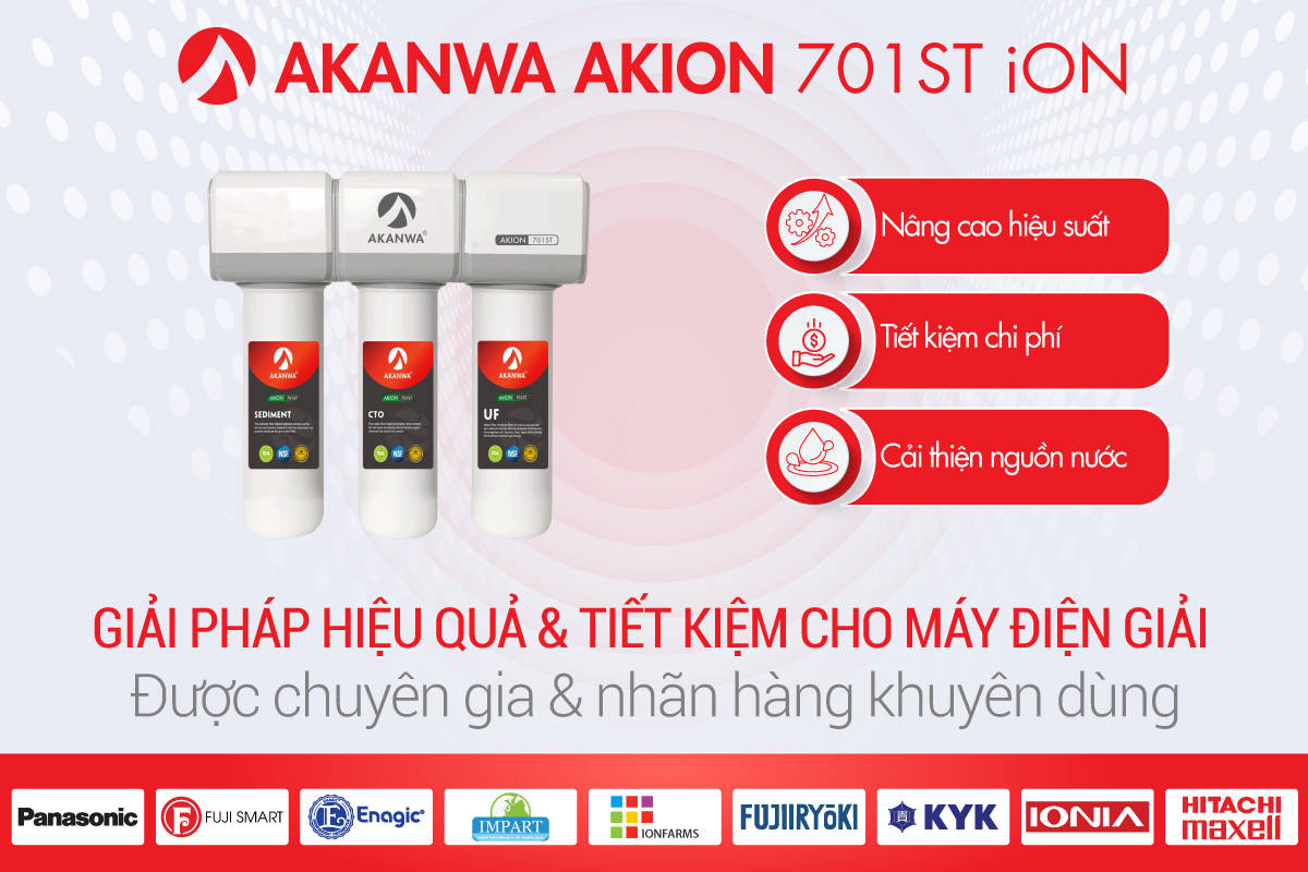 Bộ tiền xử lý Akanwa Akion 701ST iON được khuyên dùng