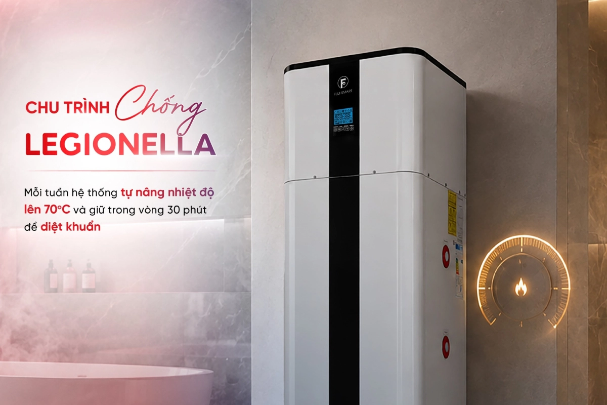 Máy bơm nhiệt heat pump Fuji Smart H800 chống nhiễm khuẩn