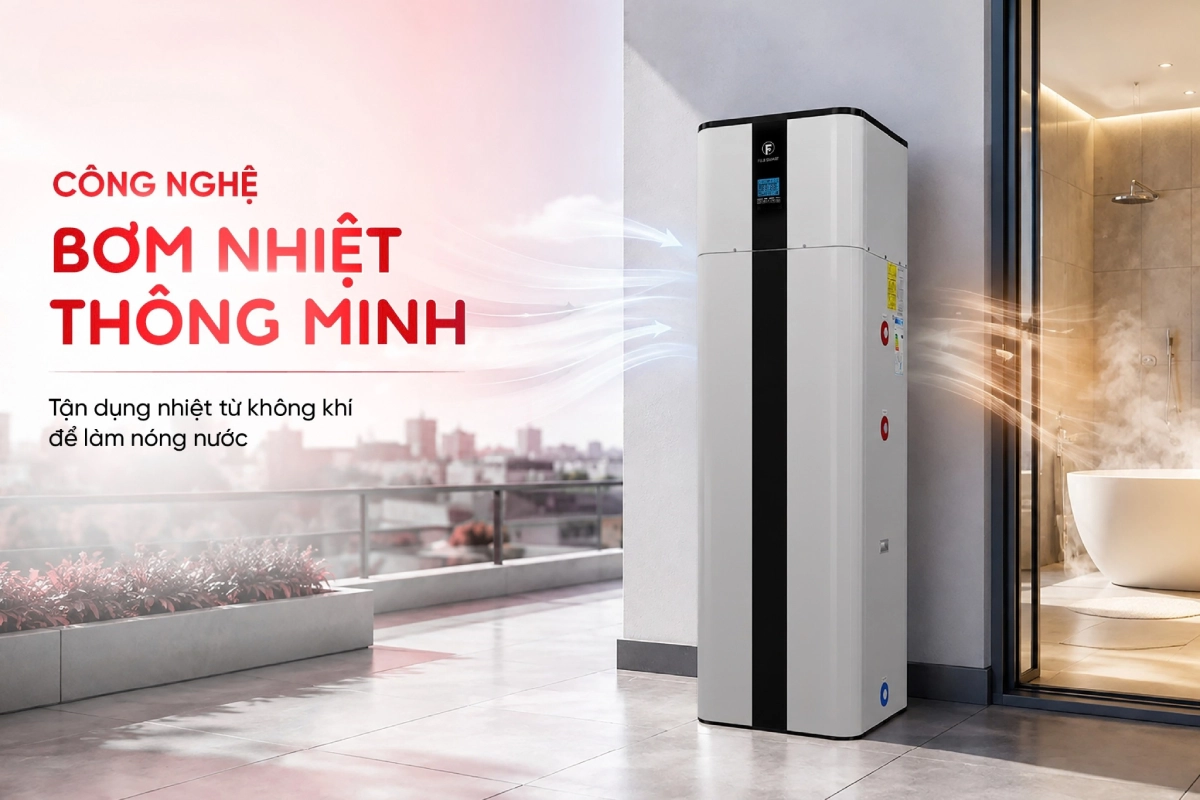 Máy bơm nhiệt heat pump Fuji Smart H800 vạn hành thông minh