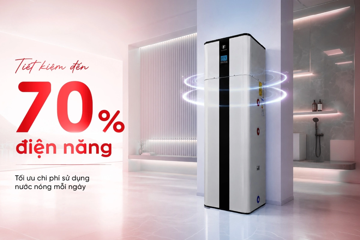 Máy bơm nhiệt heat pump Fuji Smart H800 tiết kiệm điện năng